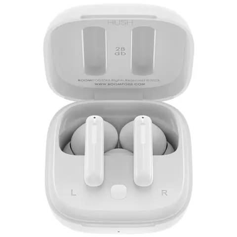 BOOMPODS Bassline Hush ANC TWS fehér