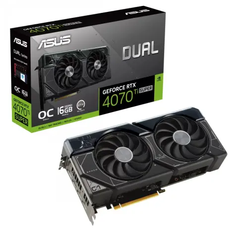 ASUS DUAL-RTX4070TIS-O16G Dual GeForce RTX 4070 Ti SUPER 16GB GDDR6X DLSS3