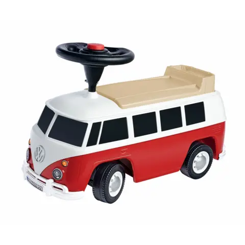 BIG Baby Volkswagen T1 lábbal hajtós kocsi piros