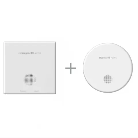 HONEYWELL R200C-2 szén-monoxid vészjelző és R200S-2 füstérzékelő csomag