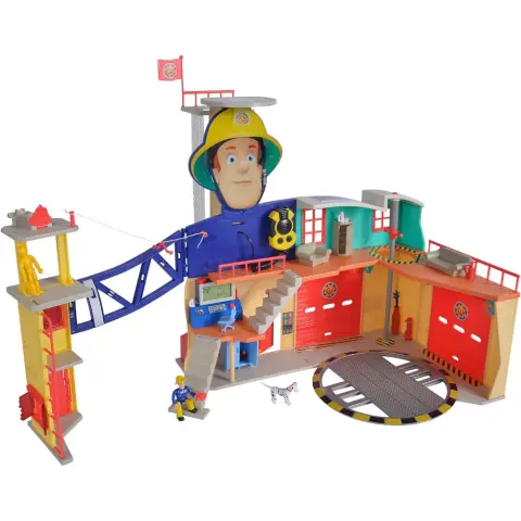 DICKIETOYS Sam a tűzoltó XXL tűzoltóállomás szett hang és fényhatásokkal
