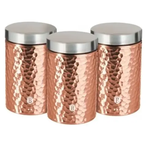 BERLINGER HAUS BH/6727 Metallic Line Rose Gold Edition Tároló szett 3 részes Rózsaarany