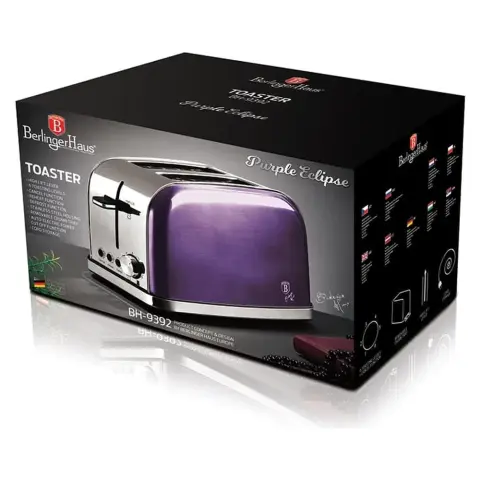 BERLINGER HAUS BH/9392 Purple Eclipse Collection Kenyérpirító 850W Lila