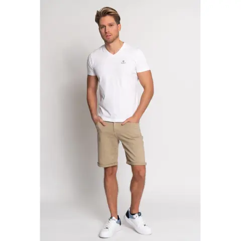 BUDMIL Farmer bermuda Férfi S drapp