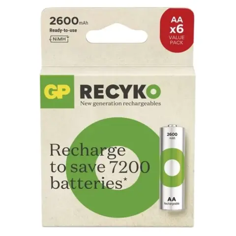 GP ReCyko ceruza akku (AA) 2600mAh 6db