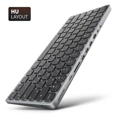 AXAGON HMC-KB US Angol ezüst