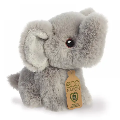 AURORA GIFT Eco Nation plüss elefánt figura 13cm