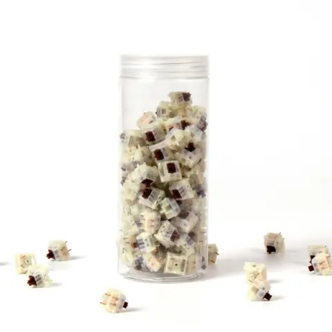 KEYCHRON Gateron Cap V2 Switch Set Milky-barna (110 db)