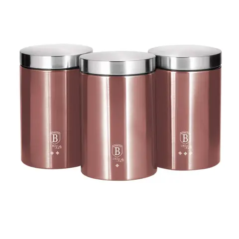 BERLINGER HAUS BH/6270 I-Rose Collection 3 parts tárolókészlet pink