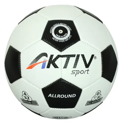 AKTIVSPORT Futball labda ALLROUND fehér-fekete méret: 4