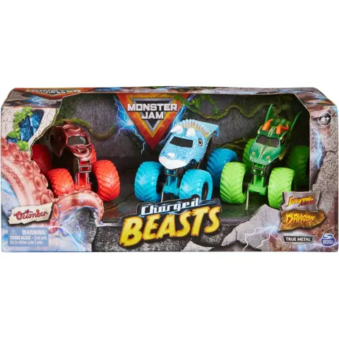 SPIN MASTER Monster Jam Charged Beasts 3 darabos szett