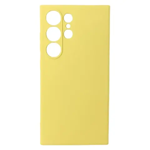 CELLECT Premium silikonski ovitek Samsung Galaxy S24 Ultra rumen