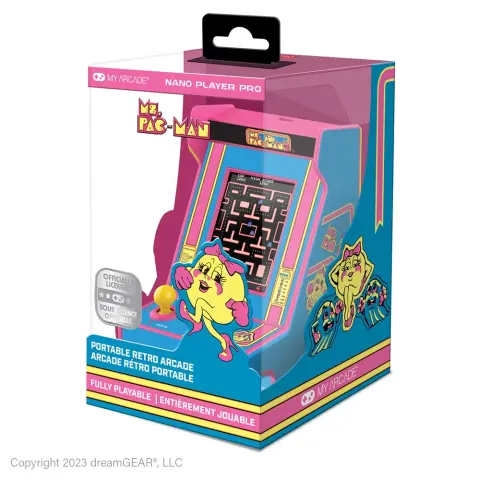 MY ARCADE Ms.Pac-Man Nano Player Pro Retro Arcade 4.8" prenosni