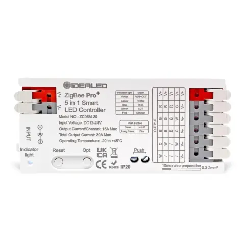 GLEDOPTO GL-C-201P Pro 5-in-1-ben LED vezérlés (Zigbee+2.4GHz RF)