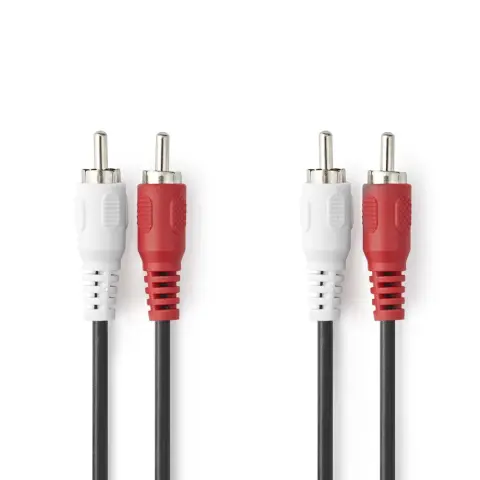 NEDIS RCA Összekötő Fekete 3m CAGL24200BK30