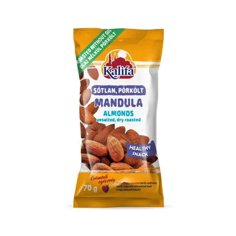 Kalifa mandula sótlan szárazon pörkölt 70 g