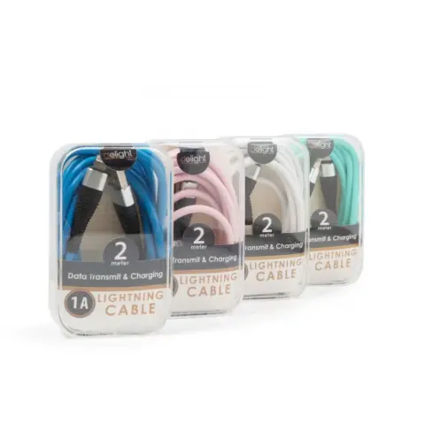 DELIGHT iPhone cablu de date 2m (culoare mixtă)