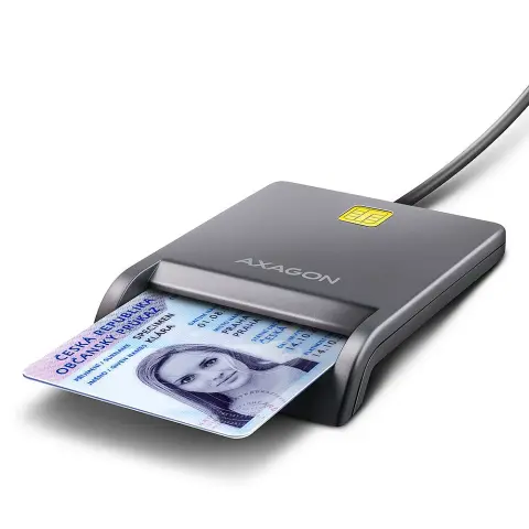 AXAGON CRE-SM3T USB-A Smart card FlatReader olvasó