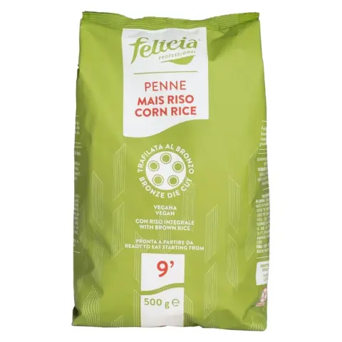 Felicia bio gluténmentes tészta kukorica-rizs penne 500 g