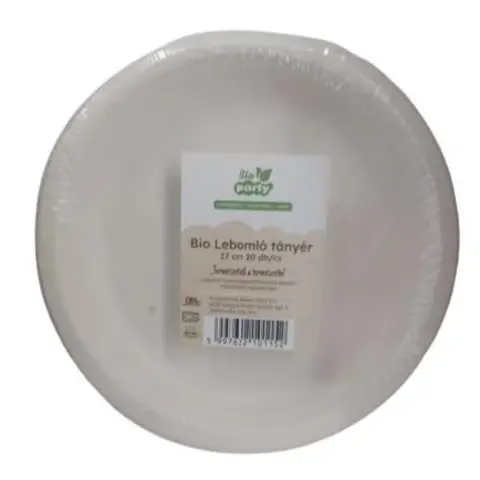 1020050263 Plate PLA biodegradable 17cm 20 pcs