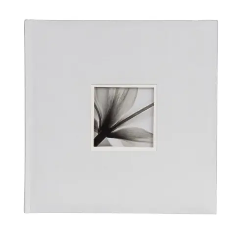 DÖRR Fotóalbum ablakos beragasztós 34x34cm 30 lap / 60 oldal fehér