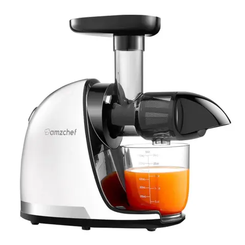 AMZCHEF 1501-WT Gyümölcsprés lassú 150W Fehér