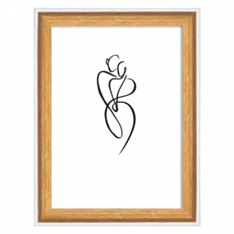 Képkeret fa 20x30 cm Silhouette natur