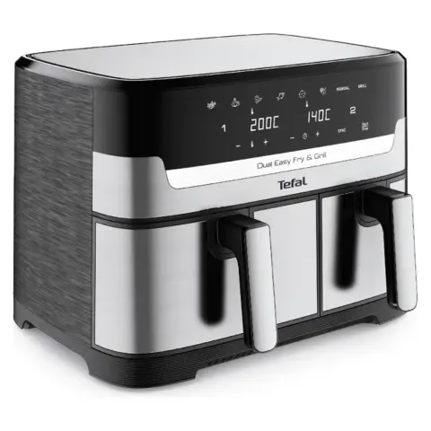 TEFAL EY905D10 Dual Easy Fry&Grill Forrólevegős fritőz Fekete