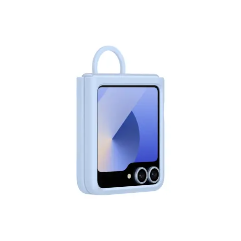 SAMSUNG EF-PF741T Silikonski ovitek z obročkom Samsung Galaxy Z Flip6 moder