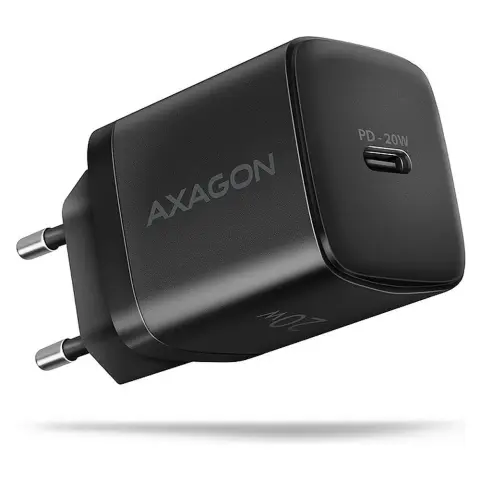 AXAGON PD3.0 & QC4+ 1xOUTPUT wall charger 20W fekete