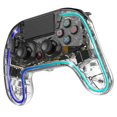 SPIRIT OF GAMER NEON BLUETOOTH RGB Gamepad átlátszó MULTI