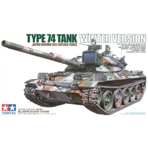 TAMIYA 1/35 JGSDF Type 74 japán tank modell téli változat
