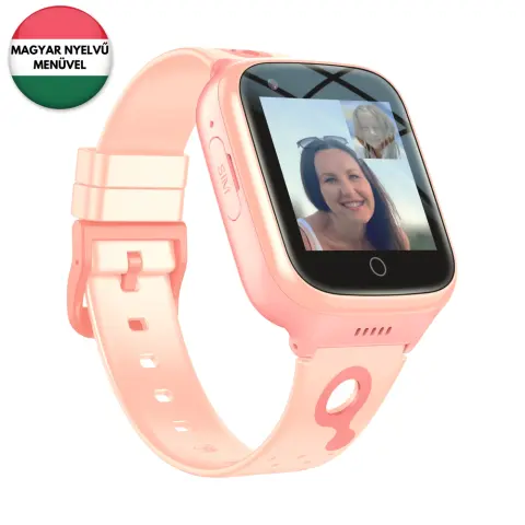 CARNEO GuardKid+ 4G Platinum gyerek okosóra rózsaszín