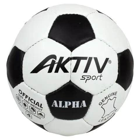 AKTIVSPORT Futball labda Alpha bőr méret: 5