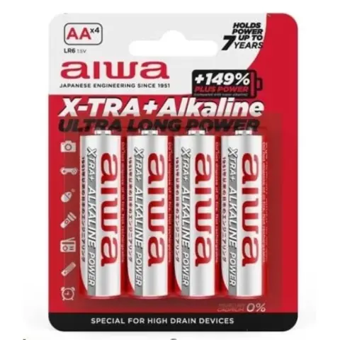 AIWA X-tra Plus ceruza elem (AA) 4db