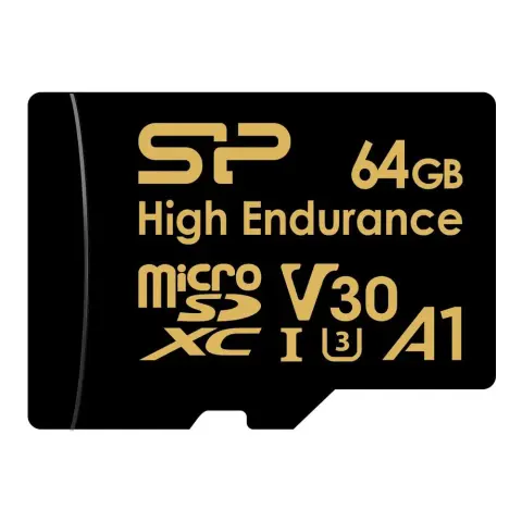SILICON POWER Golden Series High Endurance 64GB MicroSDXC 80 MB/s SP064GBSTXDV3V1HSP