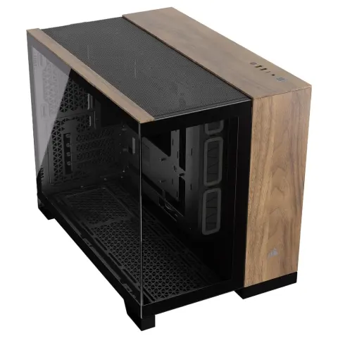 CORSAIR 2500X TG computer case Black/Walnut