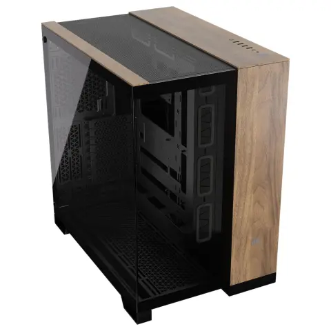 CORSAIR 6500X TG computer case black/walnut