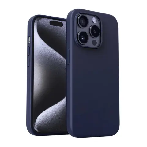 AUKEY PC-GJ10D tok iPhone 15 Pro Max sötétkék