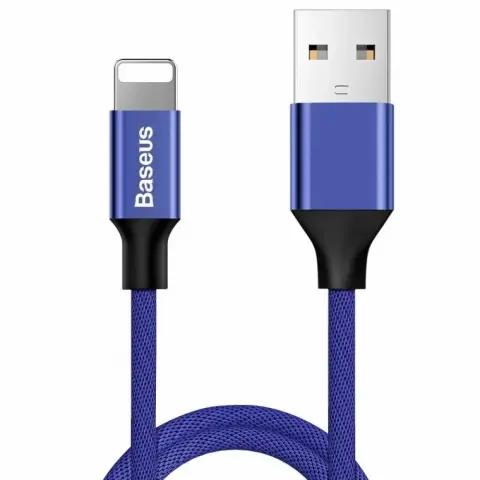 BASEUS USB Lightning Töltő/adat Kék 1.2m CALYW-13