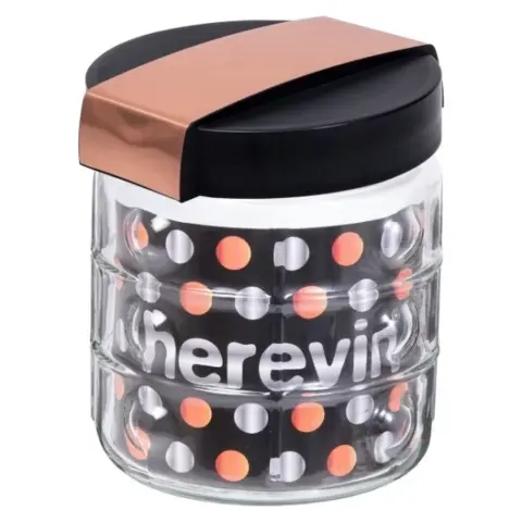 HEREVIN 190901-004 Recipient din sticlă pentru condimente
