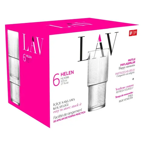 LAV LV-HLN386F Helen Long Drink koktélos pohár