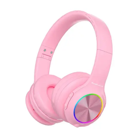 POWERLOCUS Pled headphone for kids pink