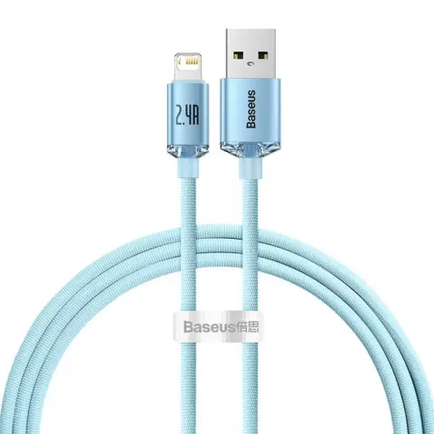 BASEUS USB Lightning Töltő/adat Kék 1.2m CAJY001103