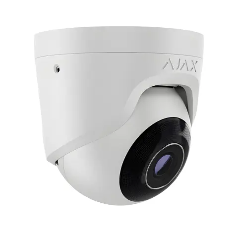AJAX SYSTEMS TurretCam 8MP turretkamera 2.8 mm fehér