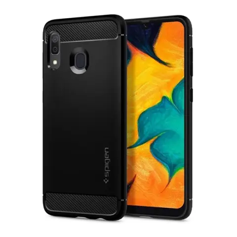 SPIGEN Rugged Armor Samsung A305 Galaxy A30 Matte Black tok fekete