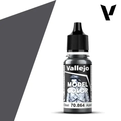 VALLEJO Model Color Natural Steel szürke akrilfesték 18ml