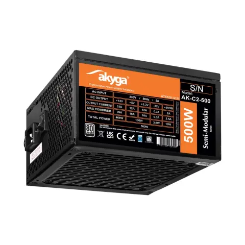 AKYGA AK-C2-500 Moduláris 500W 80 Plus White tápegység