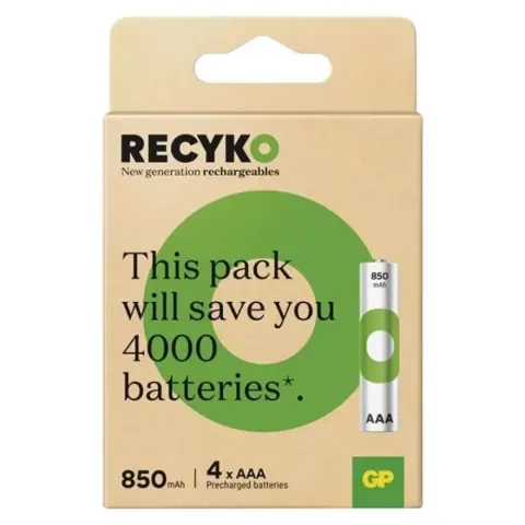 GP ReCyko mikro ceruza akku (AAA) 850mAh 4db