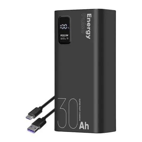 OBAL:ME Powerbank 30000mAh 22.5W fekete